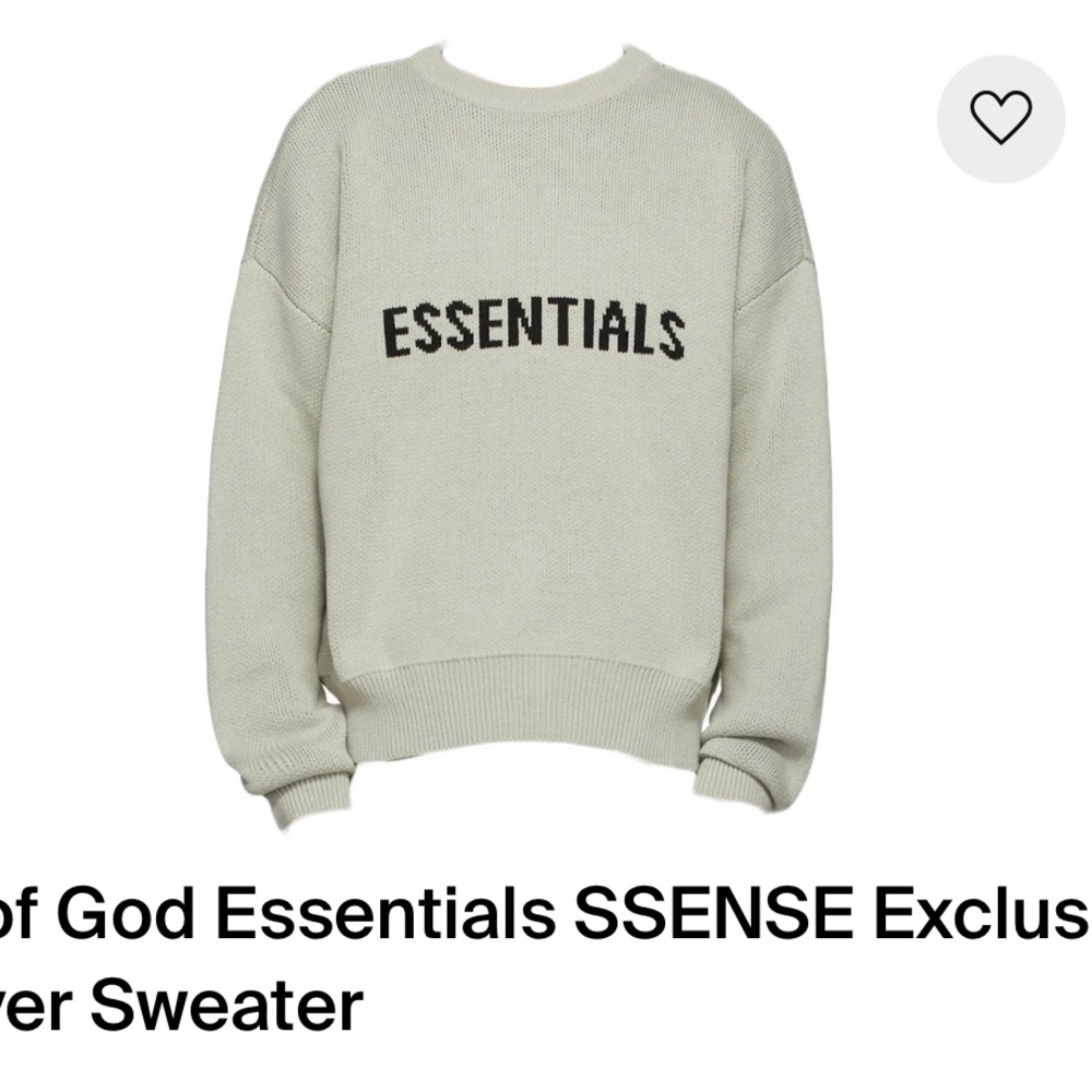 Essentials Pullover Sweater - Green